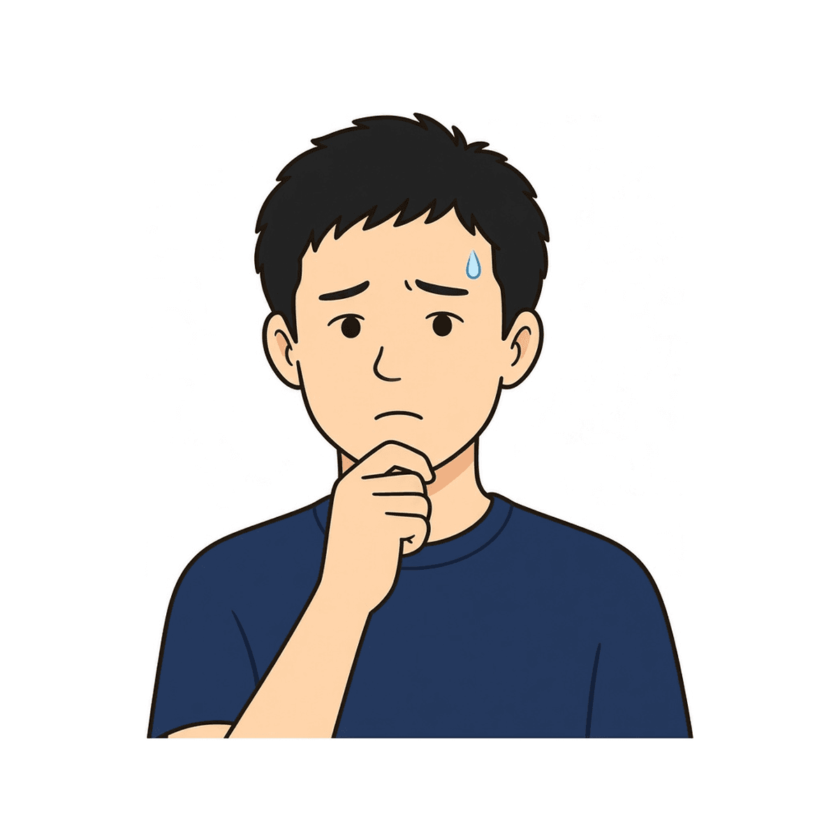 カジュアルな服の男性
